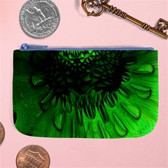 Fractal Rendering Background Green Large Coin Purse by Pakrebo