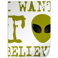 I Want To Believe Canvas 36  X 48  by Sudhe