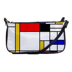 Bauhouse Mondrian Style Shoulder Clutch Bag by lucia