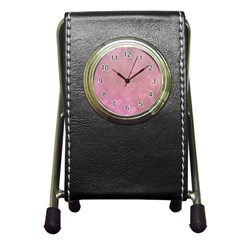 Lovely Hearts Pen Holder Desk Clock by lucia