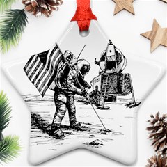 Apollo Moon Landing Nasa Usa Star Ornament (two Sides) by Sudhe