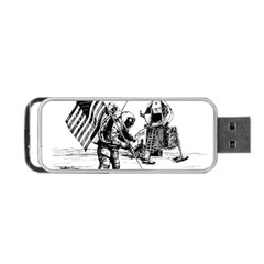 Apollo Moon Landing Nasa Usa Portable Usb Flash (two Sides) by Sudhe