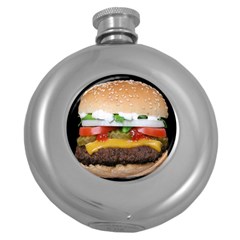 Abstract Barbeque Bbq Beauty Beef Round Hip Flask (5 Oz) by Sudhe