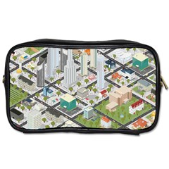 Simple Map Of The City Toiletries Bag (two Sides) by Sudhe