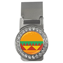 Burger Bread Food Cheese Vegetable Money Clips (cz)  by Sudhe