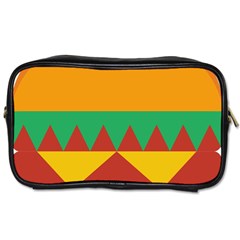 Burger Bread Food Cheese Vegetable Toiletries Bag (two Sides) by Sudhe