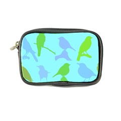 Bird Watching - Light Blue Green- Coin Purse by WensdaiAmbrose