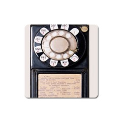 Vintage Payphone Square Magnet by Sudhe