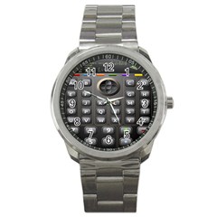 Scientific Solar Calculator Sport Metal Watch by Sudhe