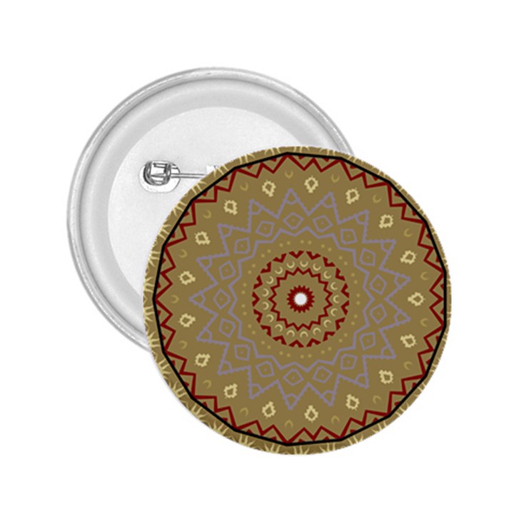 Mandala Art Ornament Pattern 2.25  Buttons