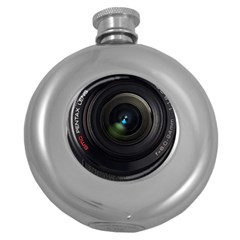 Vintage Camera Digital Round Hip Flask (5 Oz) by Sudhe