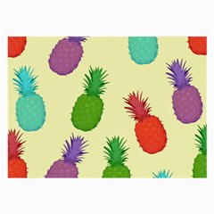 Colorful Pineapples Wallpaper Background Large Glasses Cloth by Sudhe