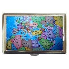 Globe World Map Maps Europe Cigarette Money Case by Sudhe