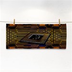 Processor Cpu Board Circuits Hand Towel Front