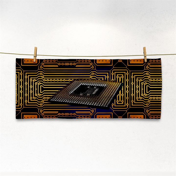 Processor Cpu Board Circuits Hand Towel