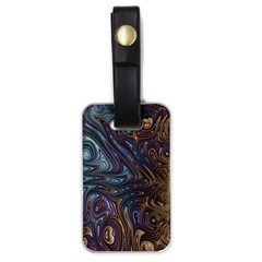 Fractal Art Artwork Globular Luggage Tags (one Side)  by Sudhe