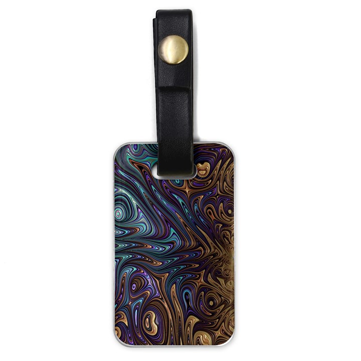 Fractal Art Artwork Globular Luggage Tags (One Side) 