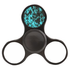 Blue Etched Background Finger Spinner by Sudhe