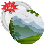 Forest Landscape Photography Illustration 3  Buttons (10 pack)  Front