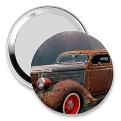 Auto Old Car Automotive Retro 3  Handbag Mirrors by Sudhe