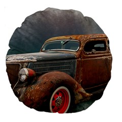 Auto Old Car Automotive Retro Large 18  Premium Round Cushions by Sudhe