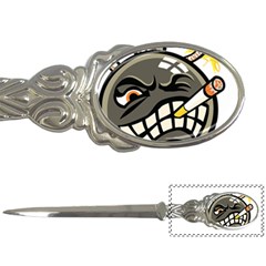 Smoking Cartoon Evil Bomb Cartoon Letter Opener by Sudhe