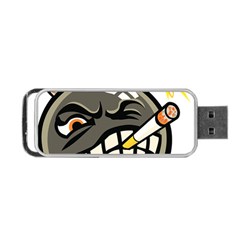 Smoking Cartoon Evil Bomb Cartoon Portable Usb Flash (one Side) by Sudhe