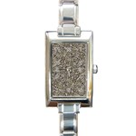 Cyber Punk Pattern Design Rectangle Italian Charm Watch Front