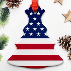 American Flag Ornament (christmas Tree)  by Valentinaart