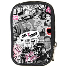 Feminism Collage  Compact Camera Leather Case by Valentinaart