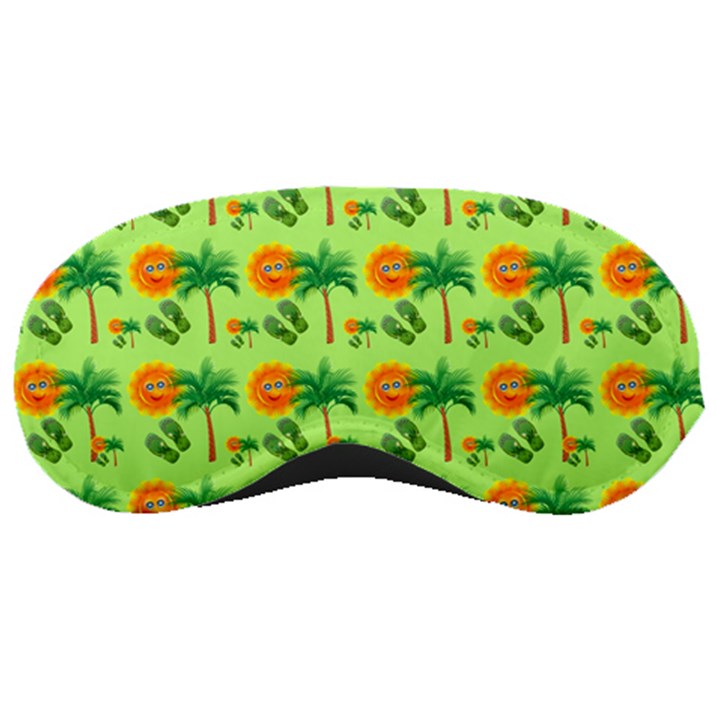 Holiday Tropical Smiley Face Palm Sleeping Masks