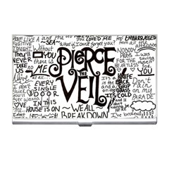 Pierce The Veil Music Band Group Fabric Art Cloth Poster Business Card Holder by Sudhe