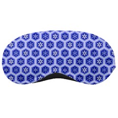 Hexagonal Pattern Unidirectional Blue Sleeping Masks by Mariart