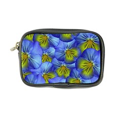 Flowers Pansy Background Purple Coin Purse by Mariart