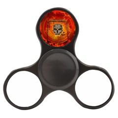 Awesome Skull With Celtic Knot With Fire On The Background Finger Spinner by FantasyWorld7