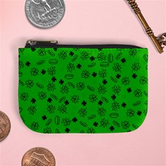 St Patricks Day Pattern Mini Coin Purse by Valentinaart