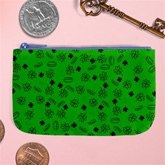 St Patricks Day Pattern Large Coin Purse by Valentinaart