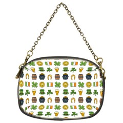 St Patricks Day Pattern Chain Purse (one Side) by Valentinaart