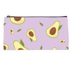 Avocado Green With Pastel Violet Background2 Avocado Pastel Light Violet Pencil Cases by genx