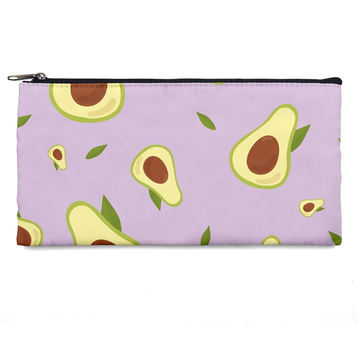 Avocado Green With Pastel Violet Background2 Avocado Pastel Light Violet Pencil Cases