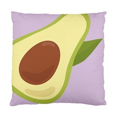 Light Green Retro Avocado Pattern On Pastel Violet Background Standard Cushion Case (two Sides) by genx