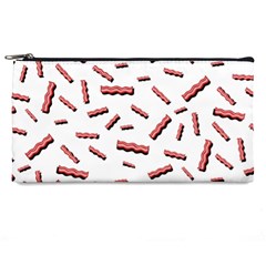 Funny Bacon Slices Pattern Infidel Red Meat Pencil Cases by genx