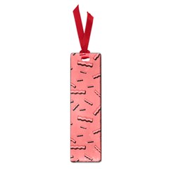 Funny Bacon Slices Pattern Infidel Vintage Red Meat Background  Small Book Marks by genx