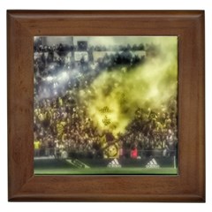 Columbus Crew Crowd, Mapfe Stadium Framed Tiles by Riverwoman