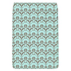 Easter Damask Pattern Robins Egg Blue And Brown Removable Flap Cover (l) by emilyzragz