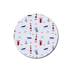 Thème Marin - Sea Rubber Coaster (round)  by alllovelyideas