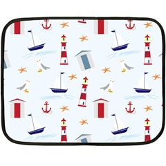 Thème Marin - Sea Double Sided Fleece Blanket (mini)  by alllovelyideas