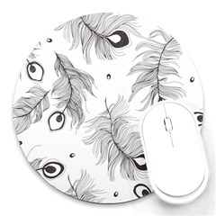 Peacock Round Mousepads by alllovelyideas