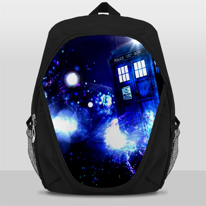 Tardis Background Space Backpack Bag