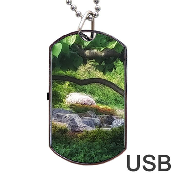 Chicago Garden of the Phoenix Dog Tag USB Flash (One Side)